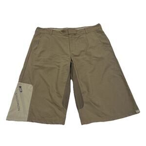Salomon Acti Lite Hiking Outdoor Nylon Shorts Men's Size 38 Brown Wicking